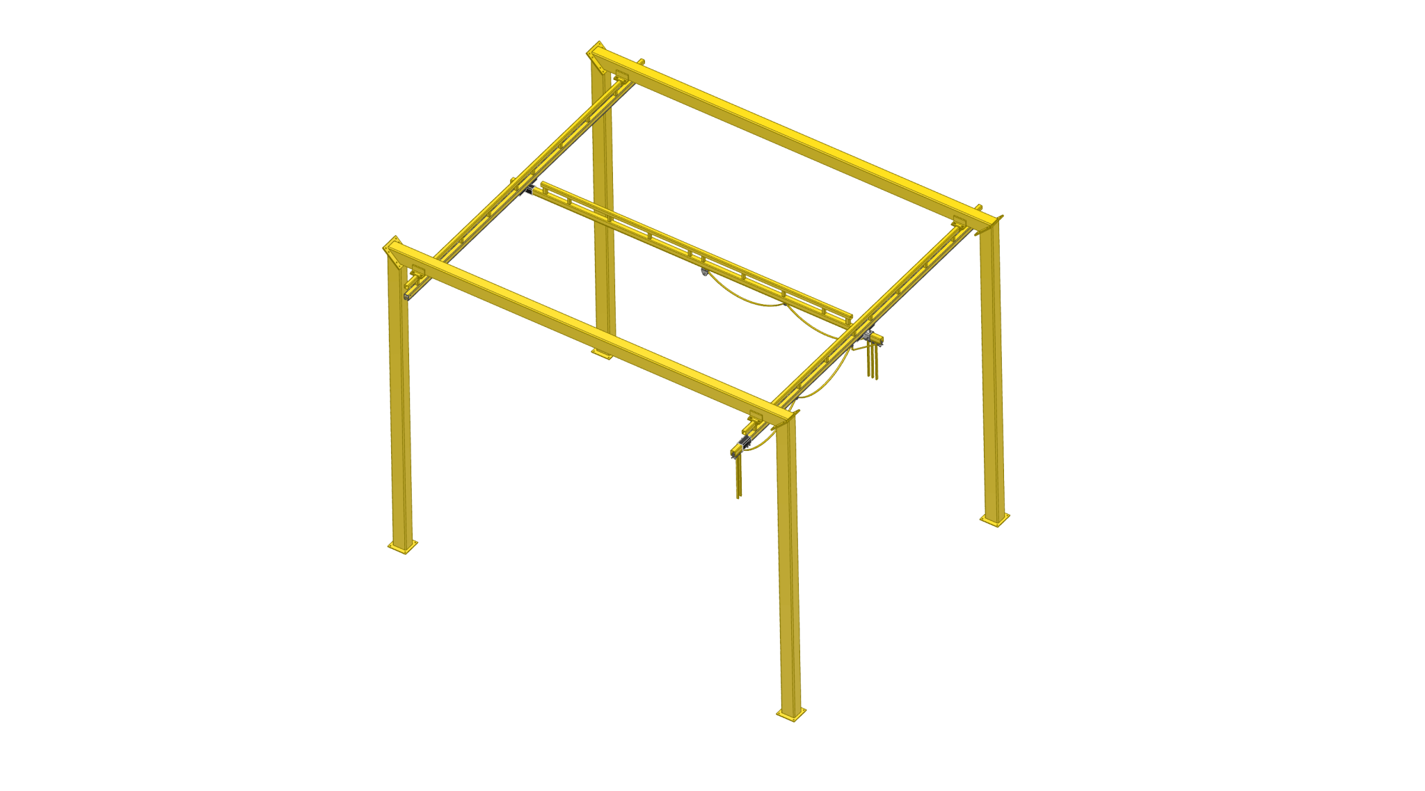 TranStation 10x8 1 Bay Isometric View without hoist and dims 2025 06 26